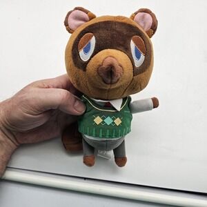 Animal‎ Crossing Little Buddy Tom Nook Plush Doll Toy Brown Green Small Official